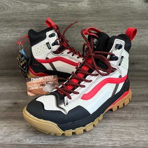 Vans Ultrarange Exo Hi MTE Arthur Longo Marshmallow Red Black Size 8 Women NWOB